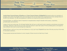 Tablet Screenshot of jowdykanefuneralhome.com